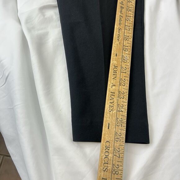 EHL Women’s Black Elastic Waist  Pull On Pants Petite 6 Made USA 100% Polyester - Picture 6 of 6